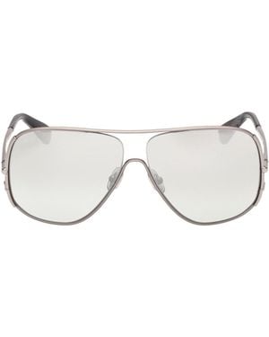 Max Mara Shield Frame Sunglasses - White