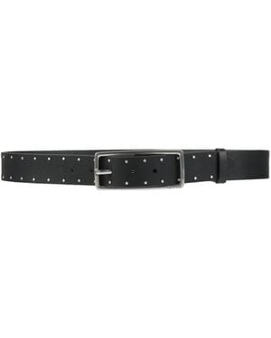 Rag & Bone Minimalist Solid Color Cowhide Belt - White