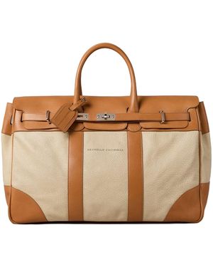 Brunello Cucinelli Weekender Country Duffle Bag - Brown