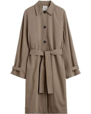 TOTEME Totême Double-Breasted Trench Coat - Brown