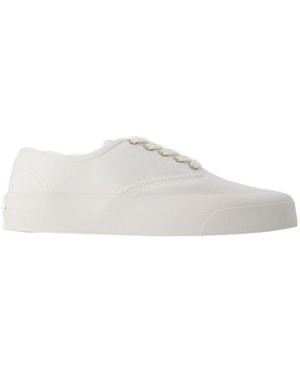 Maison Kitsuné Laced Trainers - White