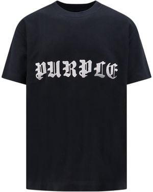 Purple Brand Logo T-Shirt - Black