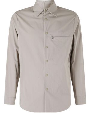 Aspesi Zip-Pocket Long-Sleeve Shirt - Gray