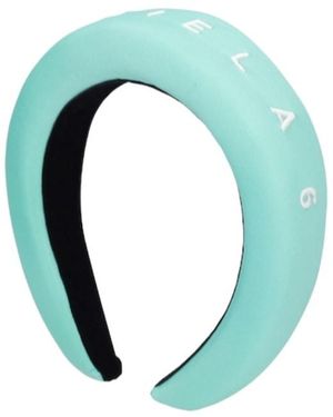 MM6 by Maison Martin Margiela Embroidered Logo Headband - Blue