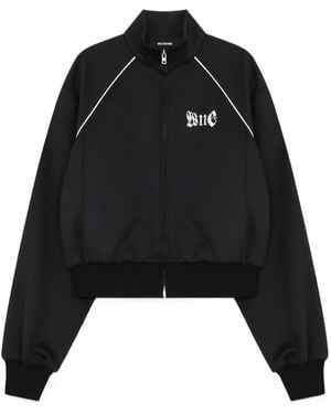 we11done Embroidery Stand-Neck Jacket - Black