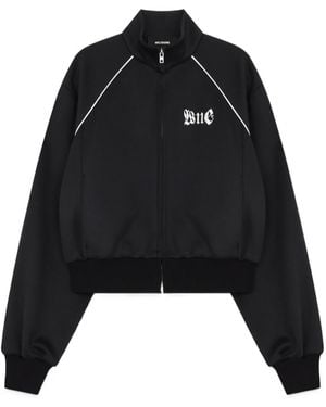 we11done Embroidery Stand-Neck Jacket - Black