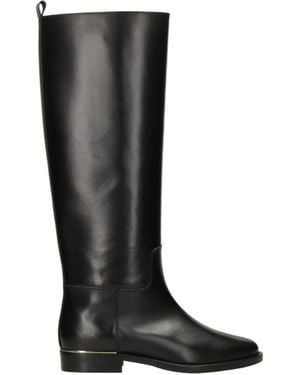 Via Roma 15 Round-Toe Tall Boots - Black