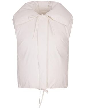 Jil Sander Padded Gilet - White