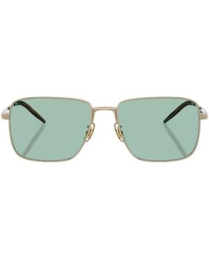Oliver Peoples Welston Square-Frame Titanium Glasses - Green