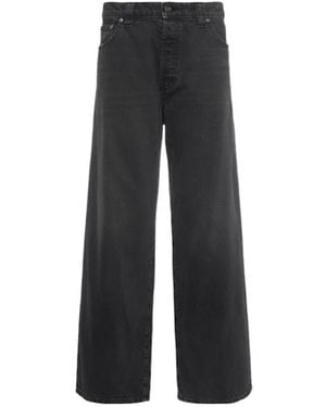 KHAITE Winslow Mid Rise Denim Baggy Jeans - Black