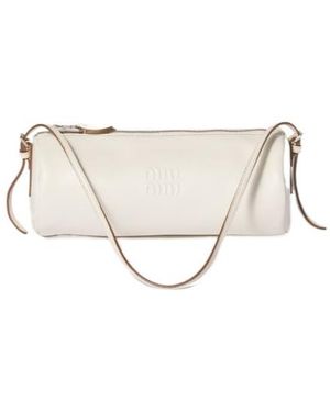 Miu Miu Nappa Leather Pouch - Natural