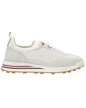 Thom Browne Tech Runner Low-Top Sneakers - White