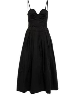 Proenza Schouler Cotton-Blend Midi Dress - Black