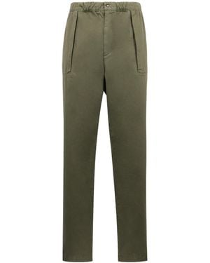 Aspesi High-Waist Straight Leg Trousers - Green