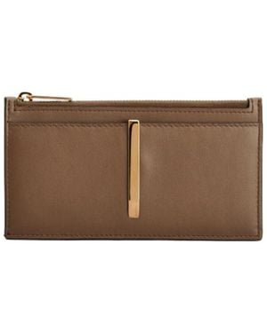 Tod's Zip Card Holder - Brown