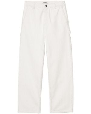 Carhartt Straight-Legged Jeans - White
