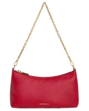 Coccinelle Chain Strap Shoulder Bag - Red
