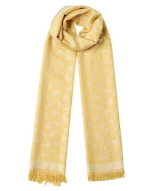 COACH Tassel Scarf - Yellow