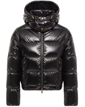 Moncler Long-Sleeved Down Jacket - Black