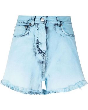 MSGM Delave Denim Shorts - Blue