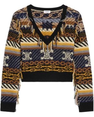 Celine V-Neck Jumper - Black