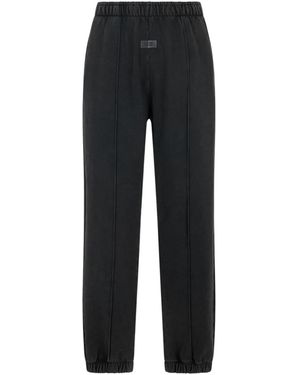 Gcds Stone-Washed Track Pants - Black