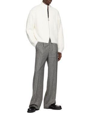 WOOYOUNGMI Herringbone Wool Pants - Black
