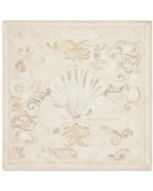 Brunello Cucinelli Patterned Silk Scarf - Natural