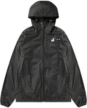 COMME DES GARÇONS PLAY Comme Des Garçons Play Hooded Zipped Jacket - Blue