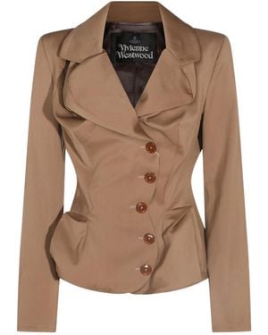 Vivienne Westwood Drunken Tailored Jacket - Brown