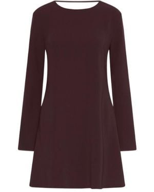 Marella Flared Cady Dress - Purple