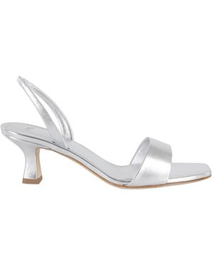 3Juin 55Mm Metallic-Finish Sandals - White