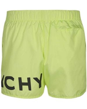 Givenchy Logo Printed Swimming Shorts - Green