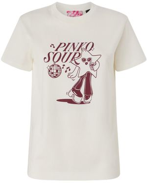 Pinko Trapani Graphic T-Shirt - White