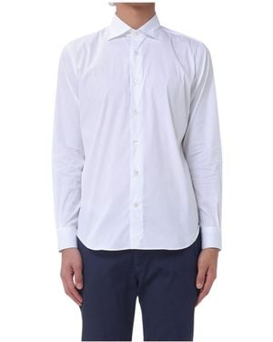 Eleventy Long-Sleeved Poplin Shirt - White