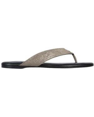 Courreges Logo-Detail Flat Sandals - White