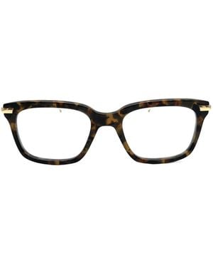 Thom Browne Eyewear Rectangular Frame Glasses - White