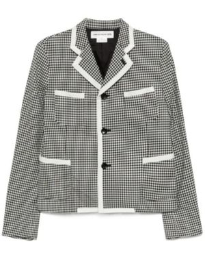 Comme des Garçons Check-Print Shirt Jacket - Grey