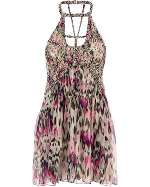 Isabel Marant Halter Neck Dress - White