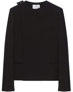 Courreges Asymmetric Blazer - Black