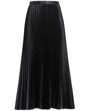 Alaïa Alaïa Pleated Midi Skirt - Black