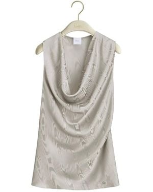 Dior Draped Top - Gray