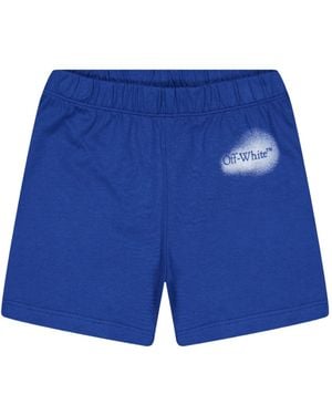 Off-White c/o Virgil Abloh Solid Color Shorts - Blue