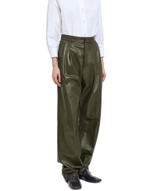 Bottega Veneta Shiny Leather Pants - Green