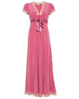 RIXO London Short Sleeve Dress - Pink