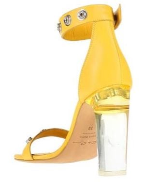 Rick Owens Two-Tone Leather Sandals - Yellow