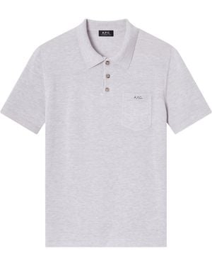 A.P.C. Gide Wool Polo Shirt - White