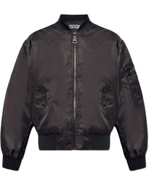 Versace Jeans Couture Couture Baroque-Printed Zipped Bomber Jacket - Grey