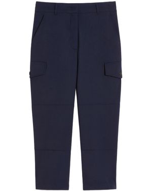 Weekend by Maxmara Aprile Cropped Trousers - Blue