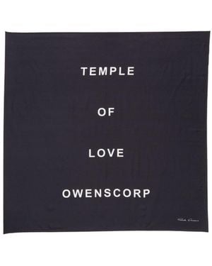 Rick Owens Printed Scarf - Blue